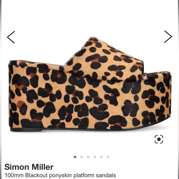 Simon Miller Shoes - - Simon Miller, 100 mm Blackout Ponyskin Platforms NWOT